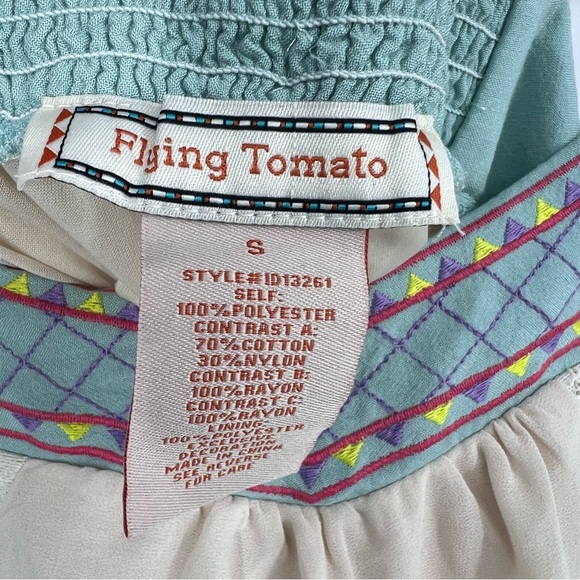 Flying tomato dress size small flowy lacey sheer - Picture 5 of 9